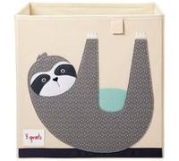 3 Sprouts - Cube de rangement Paresseux en tissu multicolore pour jouets - TU