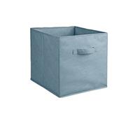 - Cube de rangement pliable en tissu avec poignée - 30 x 30 x 30 cm - Bleu clair