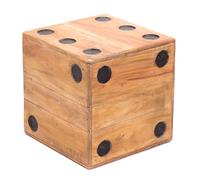 Cube en Bois Game 25 | Bois Massif, 25cm | Cube Tabouret, Cube en Bois, Tabouret pour Enfants, Tabouret pour Fleurs, Tabouret, Tabouret déco Aspect Cube