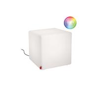 CUBE Outdoor LED tabouret & table d'appoint avec coussin en feutre en vert mai Moree - 4260218360310