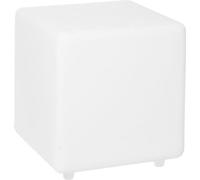Cube Solaire Lumineux, LUMISKY CASY, H30 cm, Tabouret Table Basse, LED Blanc et Multicolore