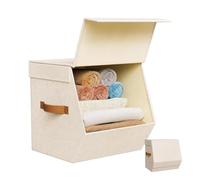 Cube utilitaire multifonction - 31,5 x 26 x 31 cm Matériau de haute qualité, conteneur avec poignées latérales doubles, housse de protection | Armoire sous lit chambre d'enfant dortoir buanderie
