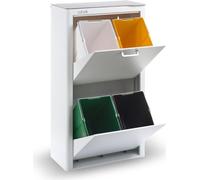 CUBEK - Poubelle / poubelle Système de tri des déchets 80L - 4x20L. En métal