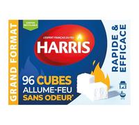 Cubes allume feu - Sans odeur - Barbecue - Cheminées - 96 cubes - Harris