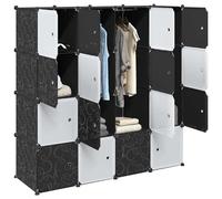 Cubes de rangement 16 pcs avec tiges de suspension PP rangement cube vidaXL