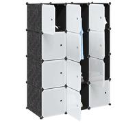 Cubes de rangement 16 pcs avec tiges de suspension PP rangement cube vidaXL