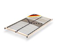 CubeSleep Sommier à lattes 5 zones Base 28 lattes 100 x 200 cm | Extra plat - Suspension progressive avec régulation de la dureté - Fabriqué en Allemagne - Certifié GS - Sécurité testée