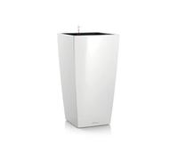Lechuza - Pot de Fleurs d'Interieur - Premium Cubico - Réserve d'Eau Intégrée - Coloris Blanc - 30 x 30 x 56 cm