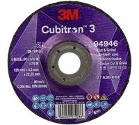 Cubitron 94946 Cubitron™ 3 Cut and Grind Disque à ébarber Diamètre 125 mm Ø de perçage 22.23 mm 10 pc(s)