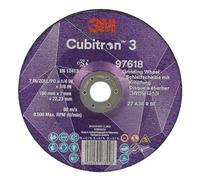 Cubitron à meuler à moyeu déporté 3, 97618, 36+, T27, 180 mm x 7 mm x 22,23 mm, Gouge Special EN, 10/paquet