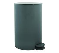 MSV - Poubelle à cosmétiques Modèle Osaki - 3 litres - Couvercle - Poubelle à Pédale pour Toilettes Salles de Bain - Compact - Petit Espace - avec Récipient intérieur Amovible - Gris