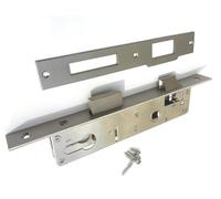 Cubstone Serrure à mortaiser à cadre tubulaire étroite de 85 mm,Serrure à encastrer de 25 mm Serrure de porte en acier pour porte de jardin