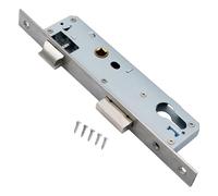 Cubstone Serrure à mortaiser à cadre tubulaire étroite de 85 mm,Serrure à encastrer de 25 mm Serrure de porte en acier pour porte de jardin (85x30mm)