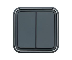 cubyko Double VV encastré gris HAGER WNE040