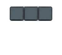 cubyko PC tple hor. 2P+T gris HAGER WNC123