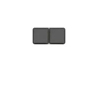 cubyko Prise double horizontale 2PT saillie gris IP55