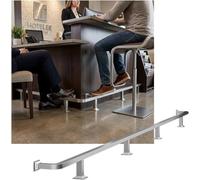 CucCe Repose-Pieds de Bar Kit de Repose-Pieds de Barre Moderne, Barres en Acier Inoxydable, Rails en métal, for Restaurant, Cuisine, café, bibliothèque