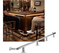 CucCe Repose-Pieds de Bar Kit de Repose-Pieds de Barre résistant à l'eau, for Barres intérieures en Acier Inoxydable, Rails de Pieds for comptoir de bibliothèque de café de Cuisine