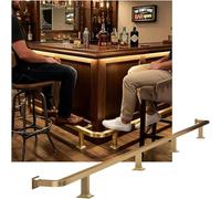 CucCe Repose-Pieds de Bar Kit de Repose-Pieds de Barre résistant à l'eau, for Barres intérieures en Acier Inoxydable, Rails de Pieds for comptoir de bibliothèque de café de Cuisine