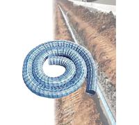CucCe Tuyau Flexible perméable Tuyau de vidange français ondulé renforcé en Acier, Tuyau d'arrosage Flexible et perméable, adapté aux pelouses et aux trottoirs, 12 m