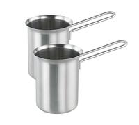Cucina Dimodena 2 pichets à lait en acier inoxydable
