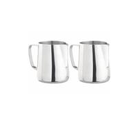 Cucina Dimodena : 2 pots à lait gradués en acier inoxydable - 580 ml