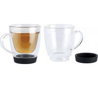 Cucina Dimodena 2 Tasses double paroi avec dessous en silicone