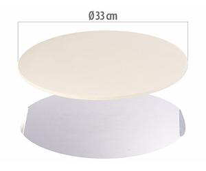 Cucina Dimodena Pierre à pizza pour cuisson au barbecue - Ronde, 33 cm