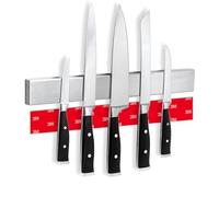 Cucino Porte Couteaux de Cuisine magnétique avec aimant extra fort - Installation facile avec la bande adhésive 3M, Aimant couteau mural en acier inoxydable - 40cm