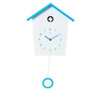 Cuco Clock Horloge Coucou LANDHAUS 46,5 x 27 x 7,8cm Pendule Murale Moderne, Chant d'oiseau