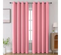 CUCRAF Lot de 2 Rideaux occultants pour Chambre à Coucher et Salon, 213,4 cm de Long (Rose, 132,1 x 213,4 cm)