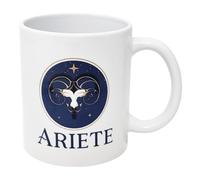 CUCUBA Tasse en céramique design artistique signe du zodiaque bélier pour petit déjeuner collation 36cl