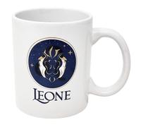 CUCUBA Tasse en céramique design artistique signe du zodiaque lion pour petit déjeuner collation 36cl