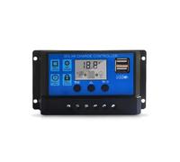 CUDTAPI Contrôleur de Charge Solaire Contrôleur De Charge Solaire 100A Panneau 12V/24V Affichage LCD Réglable Régulateur Batterie(50A)