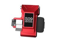 CUDTAPI Couperet de Fibre Optique, S09 Cliveuse à Fibre Optique entièrement Automatique de Haute précision en Une Seule étape Couteau Coupe for épissure par(S-09 Red)