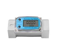 CUDTAPI Débitmètre numérique Débitmètre électronique numérique, débitmètre de Tuyau en Ligne for Carburant, Eau et Liquide avec écran LCD(1.5-inch)