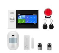 CUDTAPI GSM système d'alarme de sécurité à Domicile Support réseau température humidité Kit Intelligent(W4B10)