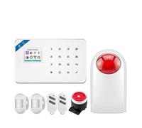 CUDTAPI Système d'alarme for cambrioleur Domestique, GSM, unité Centrale, Panneau, contrôle Intelligent par Application, avec détecteur de Mouvement(KIT 2)