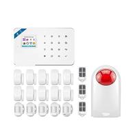 CUDTAPI Système d'alarme for cambrioleur Domestique, GSM, unité Centrale, Panneau, contrôle Intelligent par Application, avec détecteur de Mouvement(KIT 3)