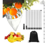 Cueille Fruit Telescopique 4M,Ramasse Fruit,Cueille Fruit Telescopique Cerises,Ramasse Fruit Gardena Assemblage Simple