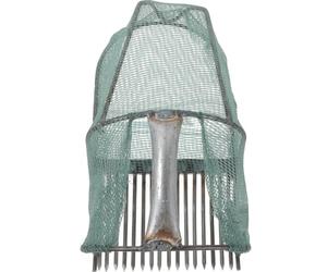Cueille-Fruits Bleuets Vert en Acier Inoxydable avec Panier | Pliable et Léger, Usage Jardin, sans Se Pencher ni Pincer les Baies, Accessoire Inclus