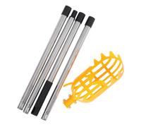 Cueilleur de Fruits à Grosse Portée Perche Télescopique 1 Set Métal | Réglable, Portable, pour Verger et Jardin Domestique, Jusqu’à 160cm, pour Avocat et Arbres Hauts