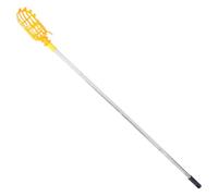 Cueilleur de Fruits en Acier Inoxydable, Perche 180cm Orange | Panier de Cueillette, Longueur Réglable Jusqu’à 180cm, Léger et Robuste, pour Jardin et Verger