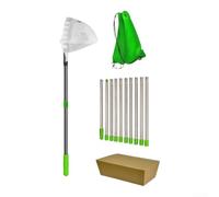 Cueilleur de Fruits Léger pour Pommes et Poires(2.4 meters) | Extension 2,8m, acier inoxydable, léger, maniable, réduit pour la fatigue, pour idéal vergers