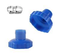 CUEMOON 2pcs Adaptateur pour Aspirateur de Piscine, Adaptateur de Tuyau d'aspiration pour Piscine, Filtre supplémentaire
