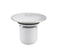CUEMOON Capot Bonde Douche, 95 mm/115mm Bonde de Douche, Couvercle de Douche en Plastique chromé avec Panier, Facile À Installer Et À Entretenir pour Salle De Bain