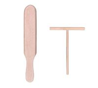 CUHZA Crêpes en Bois Spatule en Crepiere Râteau, Crepes lot de 2 distributeurs, pour Ustensiles de Cuisine Spatule Outils D'étalement