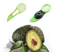 CuiCanfla Découpeur, éplucheur et ouvre-avocat 3 en 1, 2pcs séparateur de pâte d'avocat, pour éplucher et désosser les fruits verts, couper les fruits et légumes