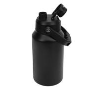Cuifati Bouteille D'eau Isotherme de 3 L, Pichet Thermique en Acier Inoxydable 316 avec Poignée de Couvercle, Garde au Froid 48 Heures au Chaud 24 Heures, Tasse Thermique pour Salle de (BLACK)