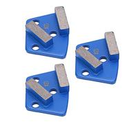 Cuifati Chaussures de Meulage Diamantées 3 Pièces, Conception Trapézoïdale Durable pour une Coupe Agressive du Béton, Idéales pour une Utilisation Industrielle, Maille Bleue 120#